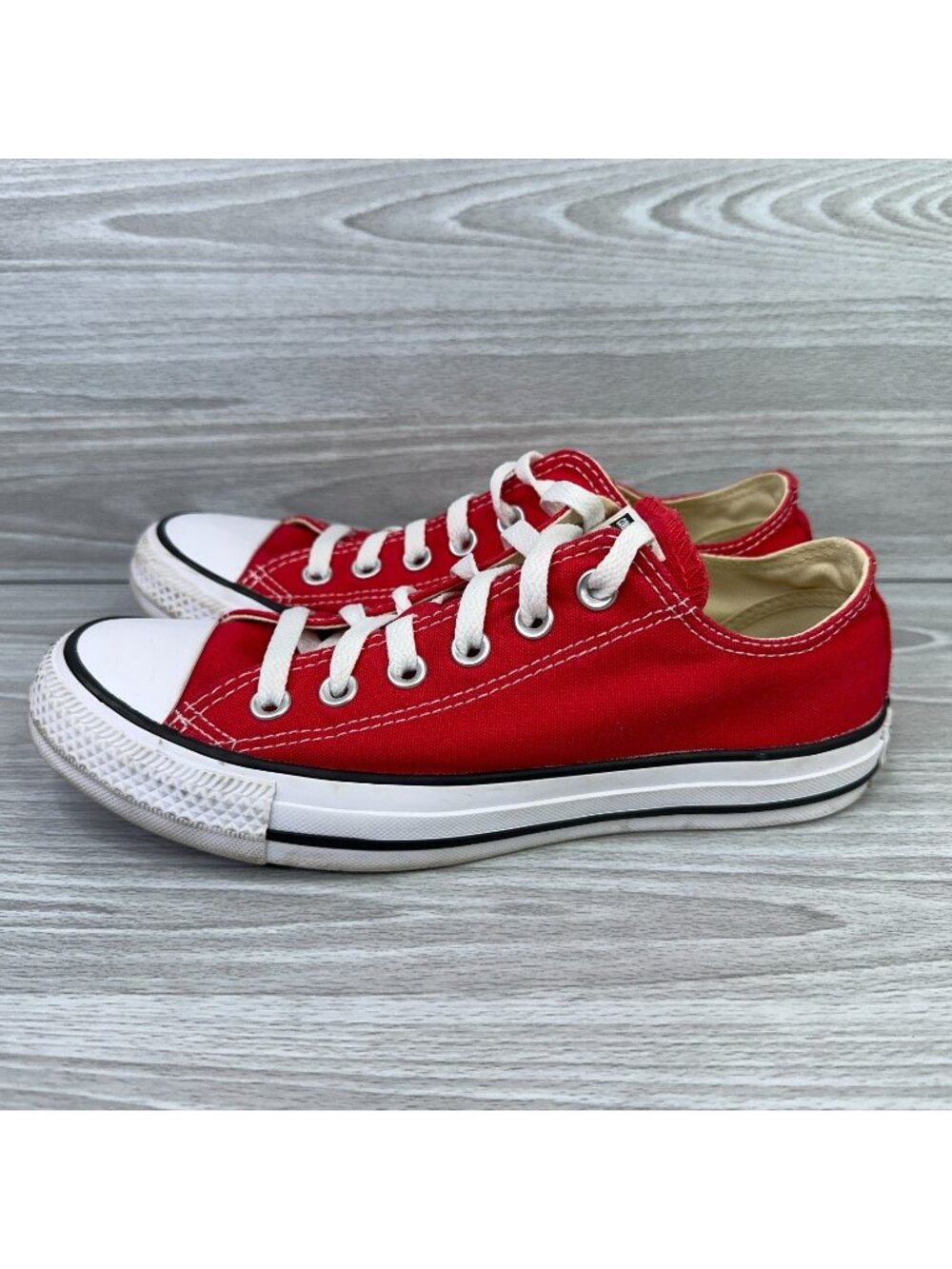 Converse All Star Chuck Taylor M9696 Red Sneakers Shoes Low Mens 6.5 Womens 8.5
